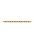 14K Yellow Gold Fancy Rolex Type CZ Bracelet (AB-0807)