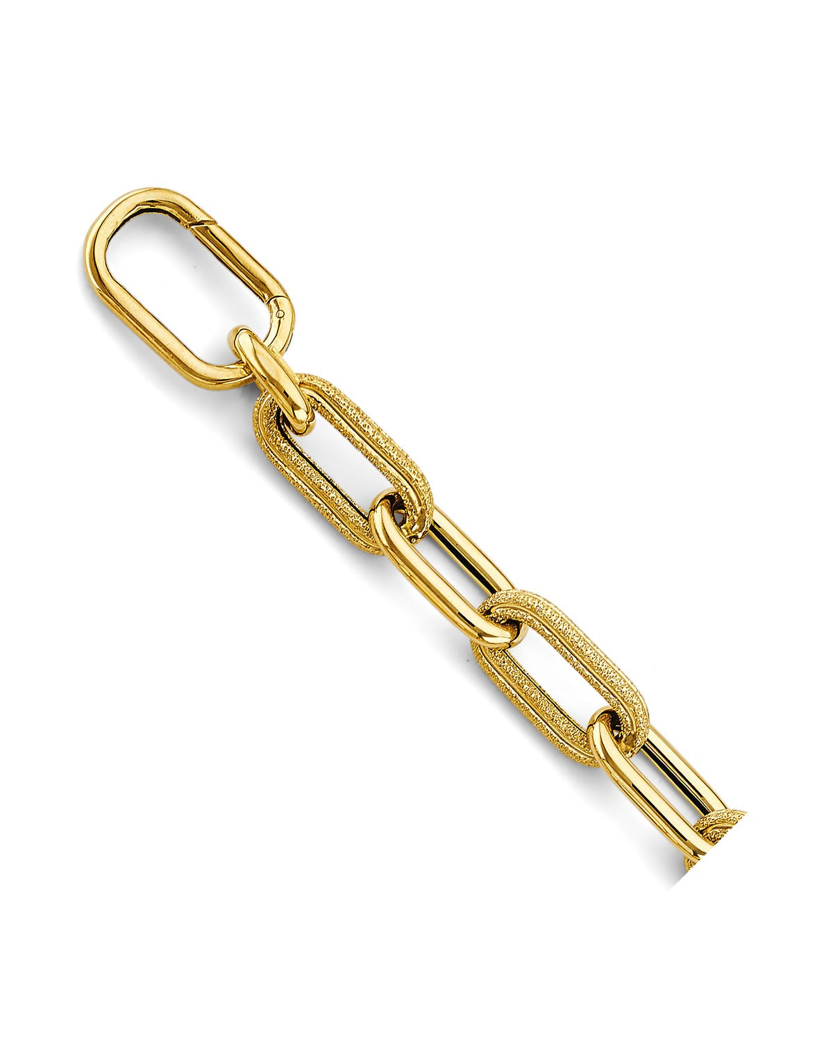 14K Yellow Gold Fancy Link Bracelet (AB-0815)