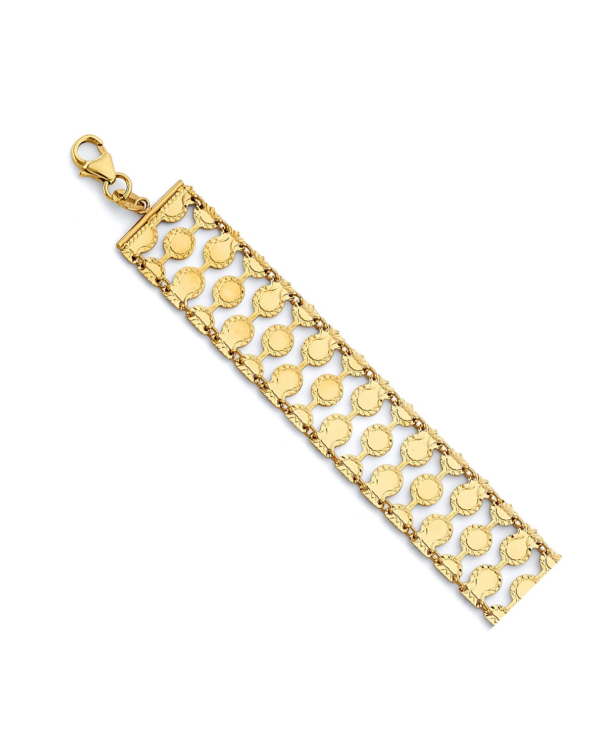 14K Yellow Gold Fancy Bracelet (AB-0827)