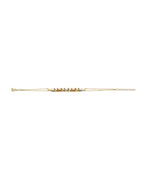 14K Tri-Color Gold 3C Center Stampato Heart Bracelet (AB-0843)