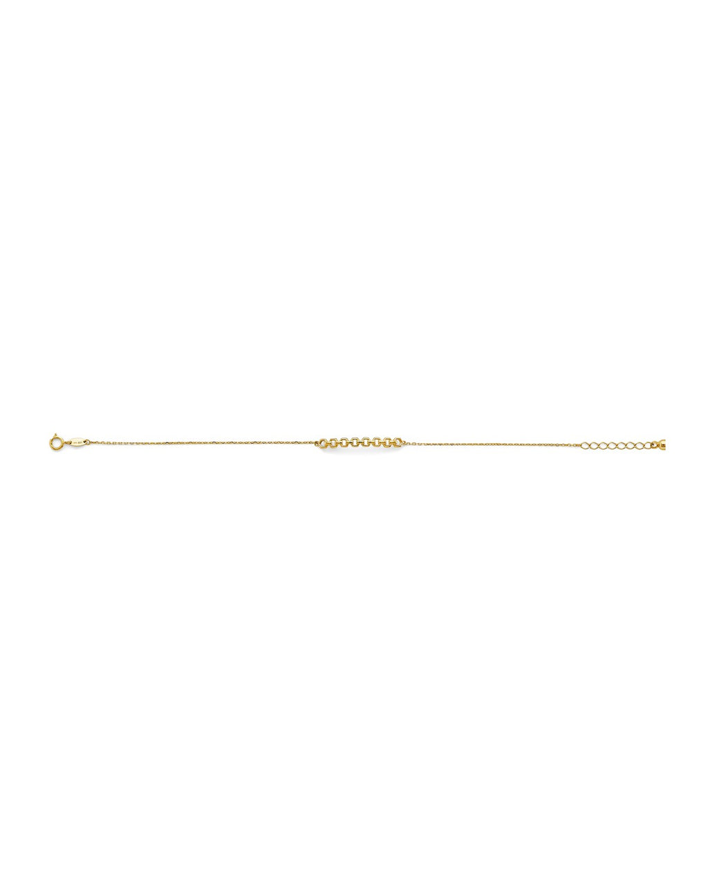 14K Yellow Gold Center ID Bracelet (AB-0850)