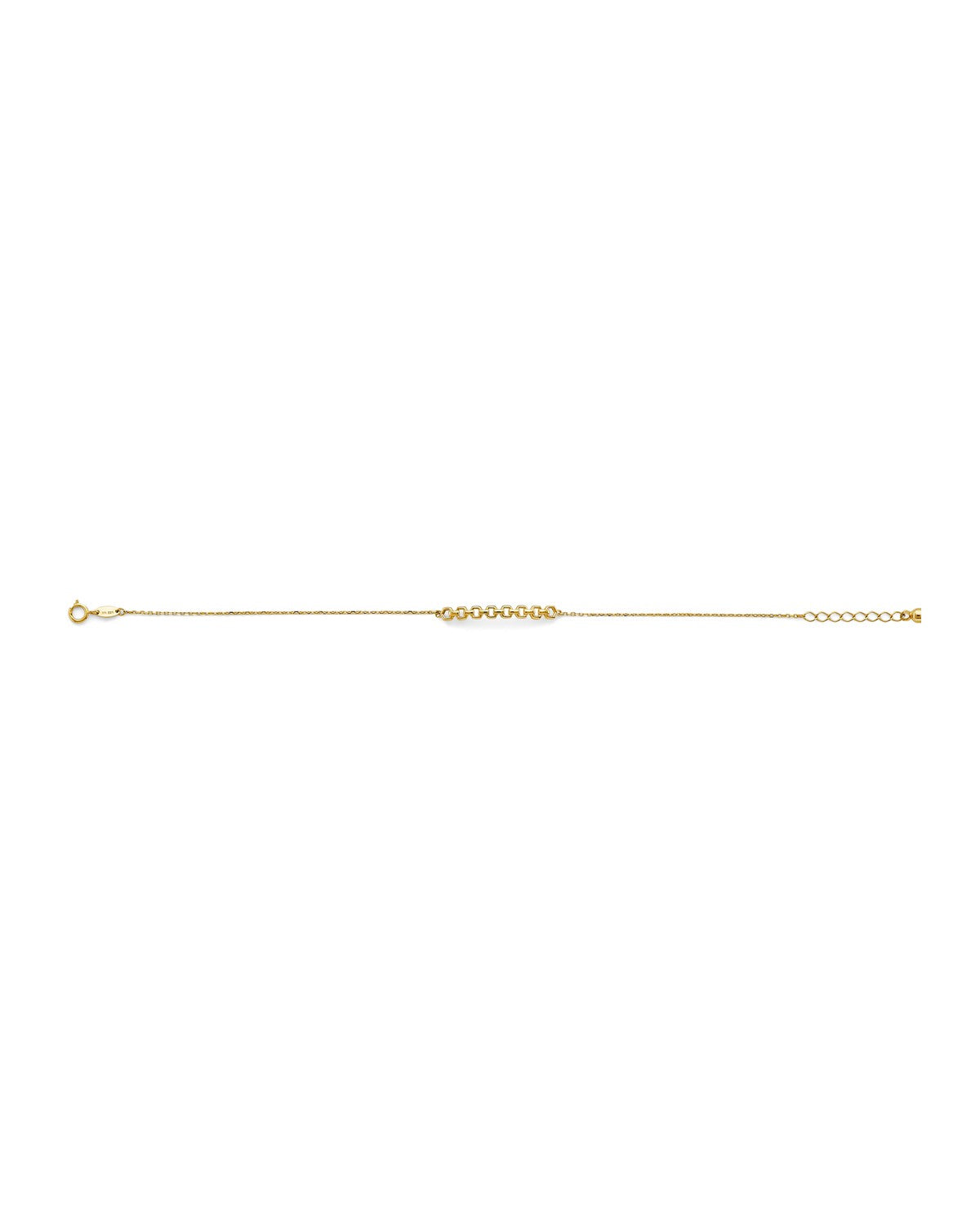 14K Yellow Gold Center ID Bracelet (AB-0850)