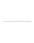 14K Yellow Gold Heart & Cross Bracelet (AB-0877)