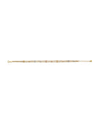 14K Tri-Color Gold 3C 3 Line Bracelet (AB-0882)