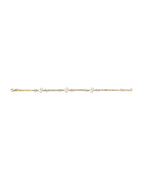 14K Two-Tone Gold 2T Butterfly Bracelet (AB-0890)