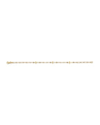14K Yellow Gold Light Cross/Link Bracelet (AB-0894)