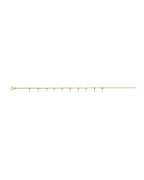 14K Yellow Gold Bar Charm Light Anklet