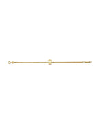14K Yellow Gold Girl Center Baby Bracelet (AB-0951)