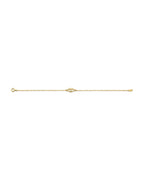 14K Yellow Gold Evil Eye Center Light Bracelet (AB-0963)
