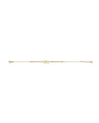 14K Two-Tone Gold 2T Ball & Cross Light Bracelet (AB-0970)