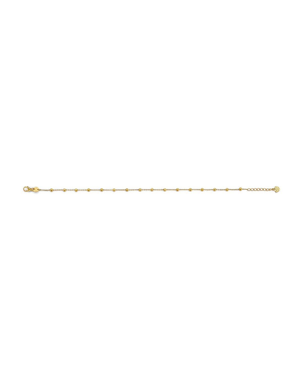 14K Yellow Gold Light Ball Bracelet (7+1) (AB-0974-070)