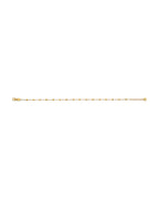 14K Yellow Gold Light Ball Anklet