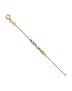 14K Tri-Color Gold Light Bracelet & Anklet