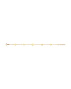 14K Yellow Gold Light Flower Anklet