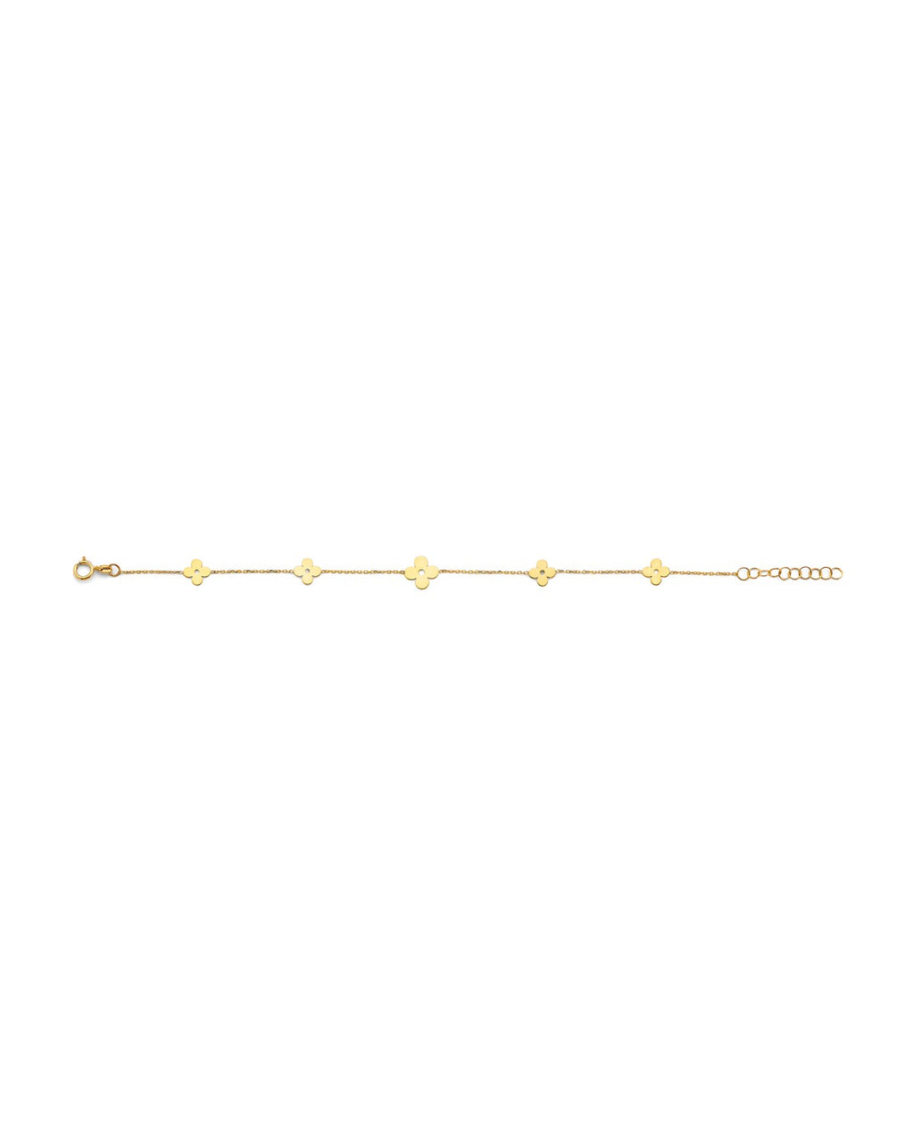 14K Yellow Gold Light Flower Bracelet & Anklet
