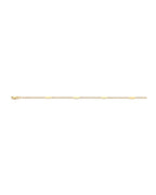 14K Yellow Gold Light Bar Anklet