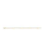 14K Yellow Gold Light Cross Anklet