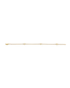 14K Yellow Gold Light Flower Anklet