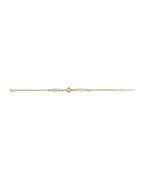 14K Yellow Gold Crown & Infiniti CZ Bracelet (AB-0990)