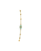 14K Yellow Gold Evil Eye Friendship Bracelet (AB-1001)