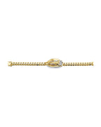 14K Tri-Color Gold 3C Cuban Link Guadalupe ID Bracelet (AB-1003)