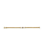 14K Yellow Gold Evil Eye Center Bracelet (AB-1029)