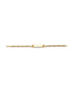 14K Tri-Color Gold 3C Guadalupe ID Bracelet (AB-1040)