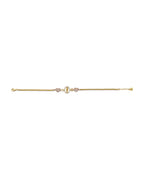 14K Tri-Color Gold 3C Guadalupe/Heart CZ Bracelet (AB-1047)