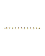 14K Yellow Gold Red Evil Eye Bracelet (AB-1054)