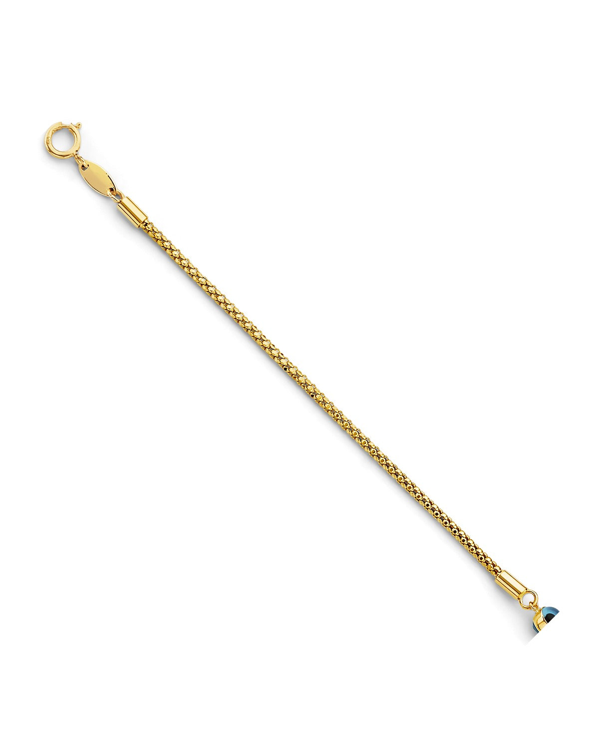 14K Yellow Gold Evil Eye Center Bracelet (AB-1060)