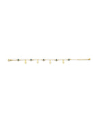 14K Yellow Gold Blue Evil Eye & Boy Charms Bracelet (AB-1065)