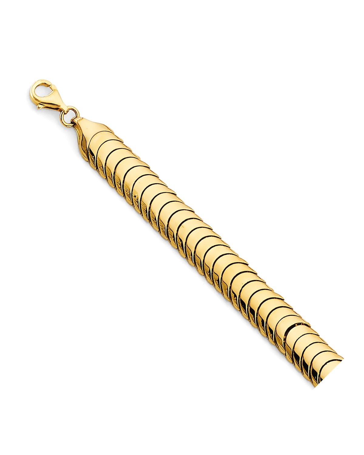 14K Yellow Gold Fancy Bracelet (AB-1070)