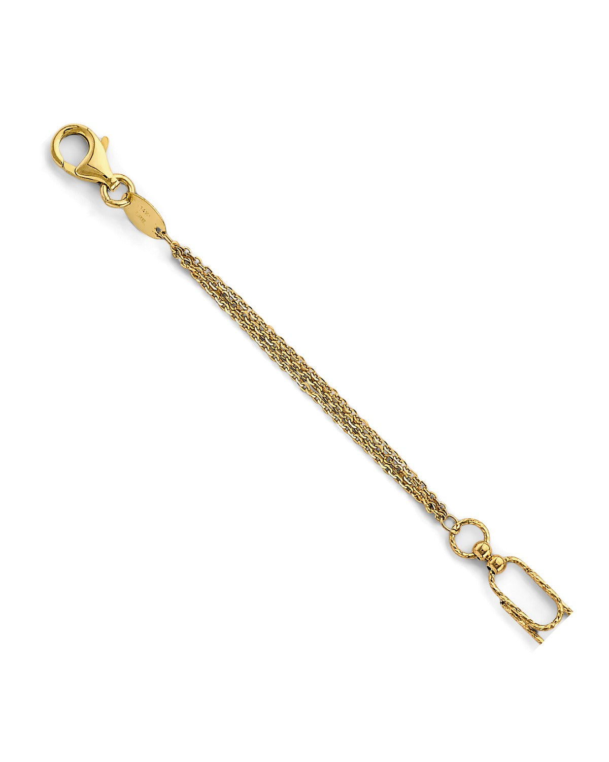 14K Yellow Gold DC Paperclip Bracelet (AB-1084)