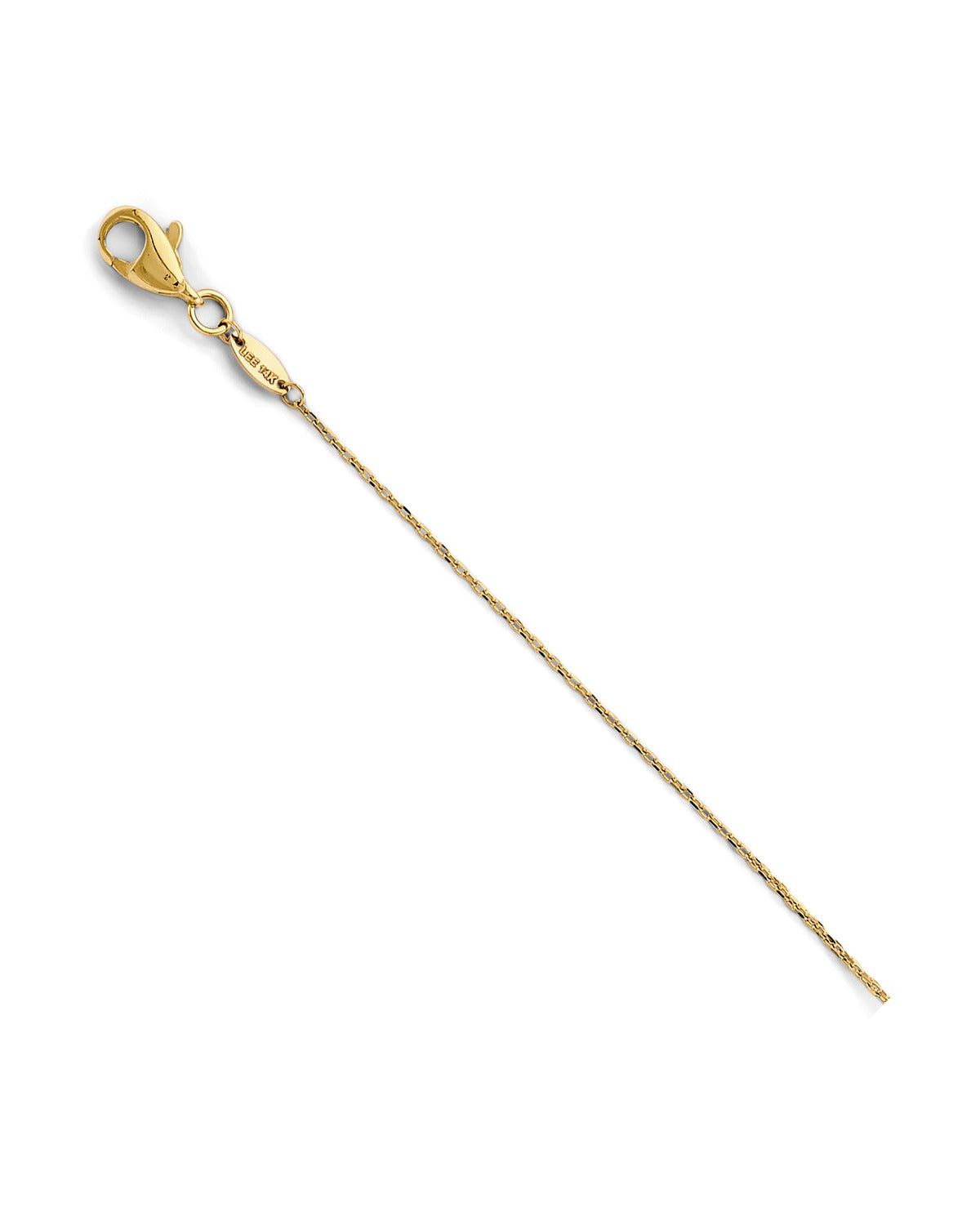 14K Yellow Gold Paperclip Lock Bracelet (AB-1086)