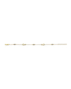 14K Two-Tone Gold 2T Infinity Bead Bracelet (AB-1097)