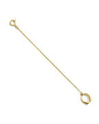 14K Yellow Gold Infinity Bracelet (AB-1116)
