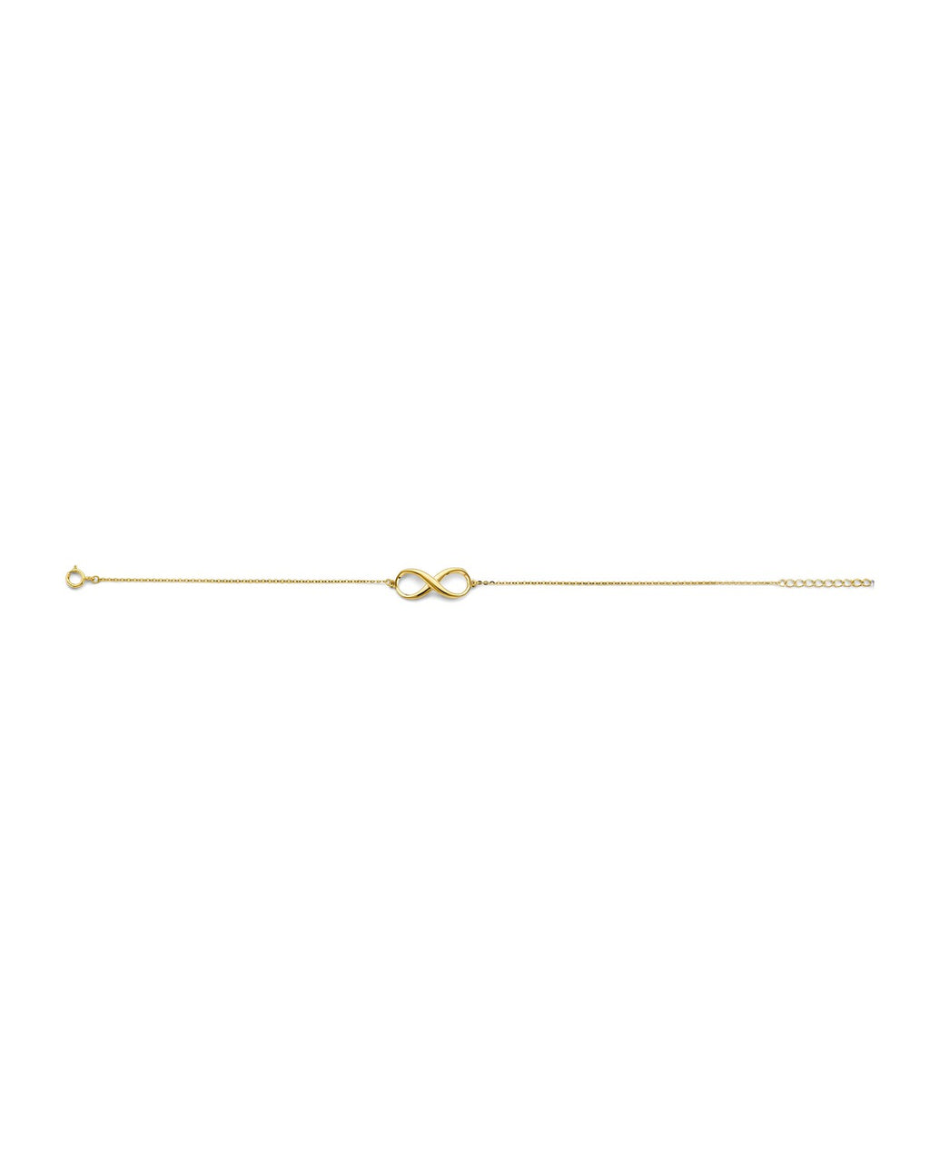 14K Yellow Gold Infinity Bracelet (AB-1116)