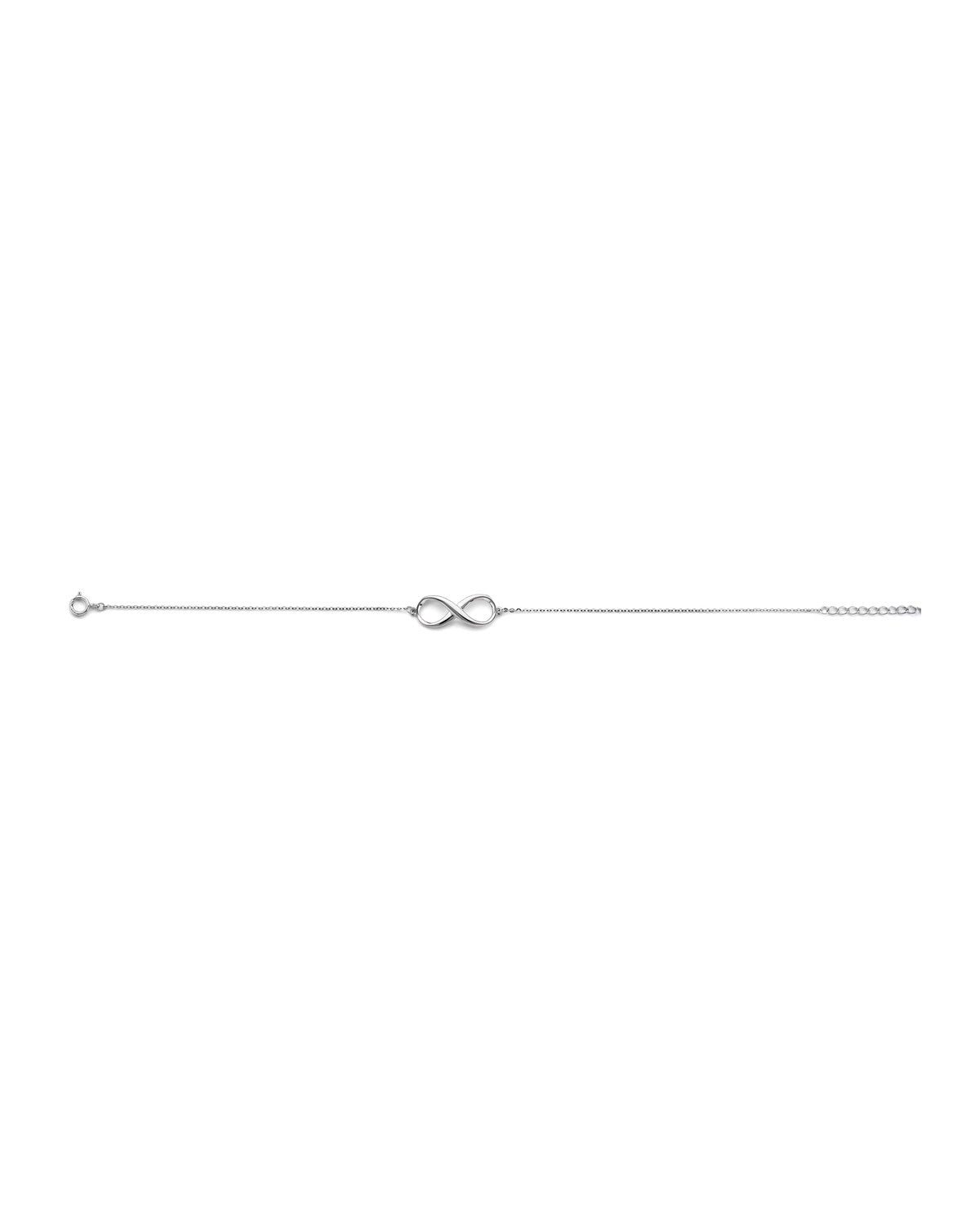 14K White Gold Infinity Bracelet (AB-1117)