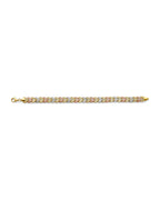 14K Tri-Color Gold 3C Double Face Stampato Bracelet (AB-1127)