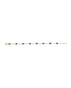 14K Yellow Gold Coral Bead Bracelet (AB-1136)