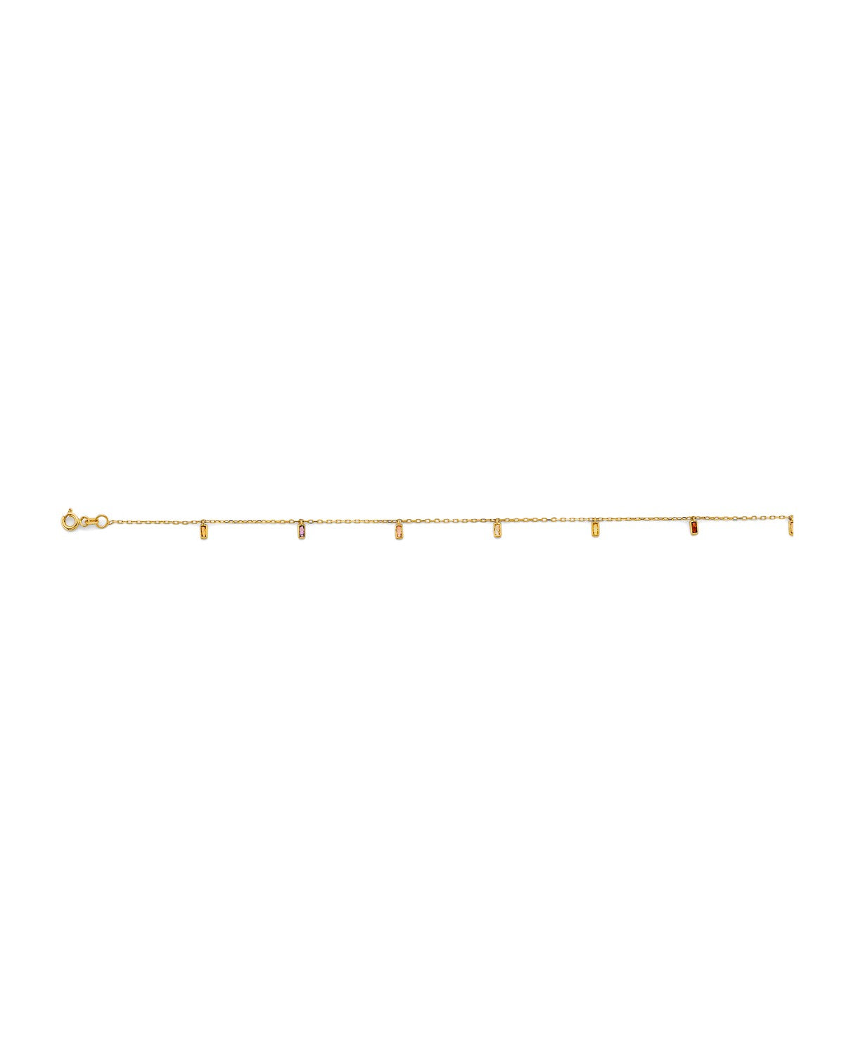 14K Yellow Gold Black Enamel Bead Bracelet & Anklet
