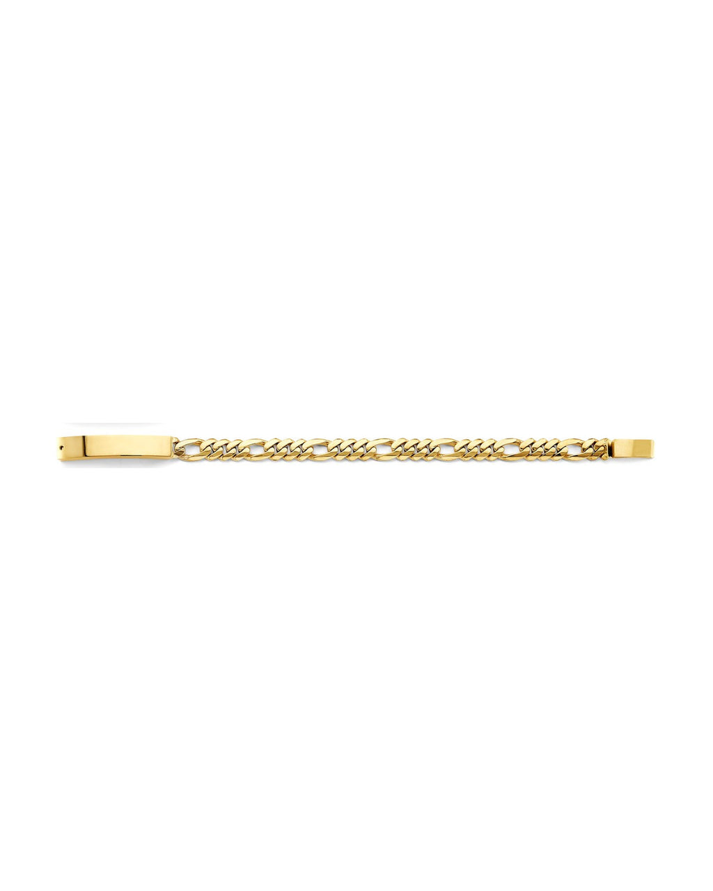 14K Yellow Gold Miami Cuban Link Mil ID Bracelet (AB-1168)
