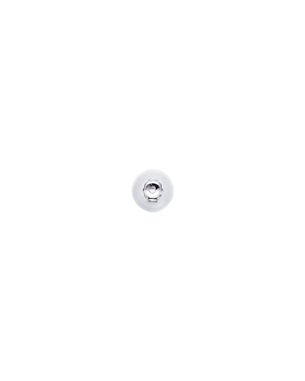 14K White Gold Silicone Earring Back By Piece (AS-0048 (14KT))