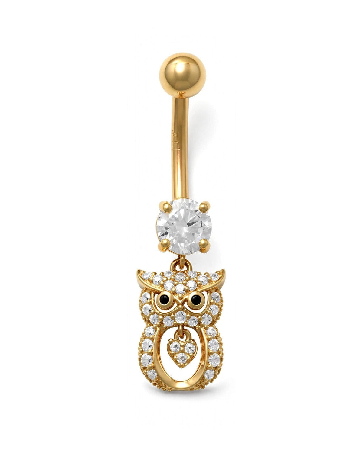 14K Yellow Gold Classic Belly Ring (BO23-18)