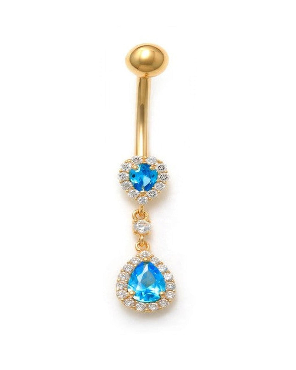 14K Yellow Gold Classic Belly Ring (BO23-54)