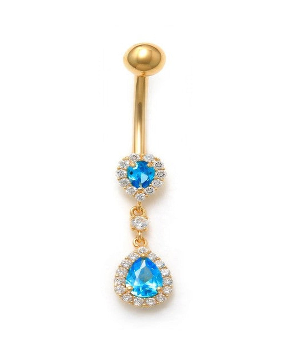 14K Yellow Gold Classic Belly Ring (BO23-54)