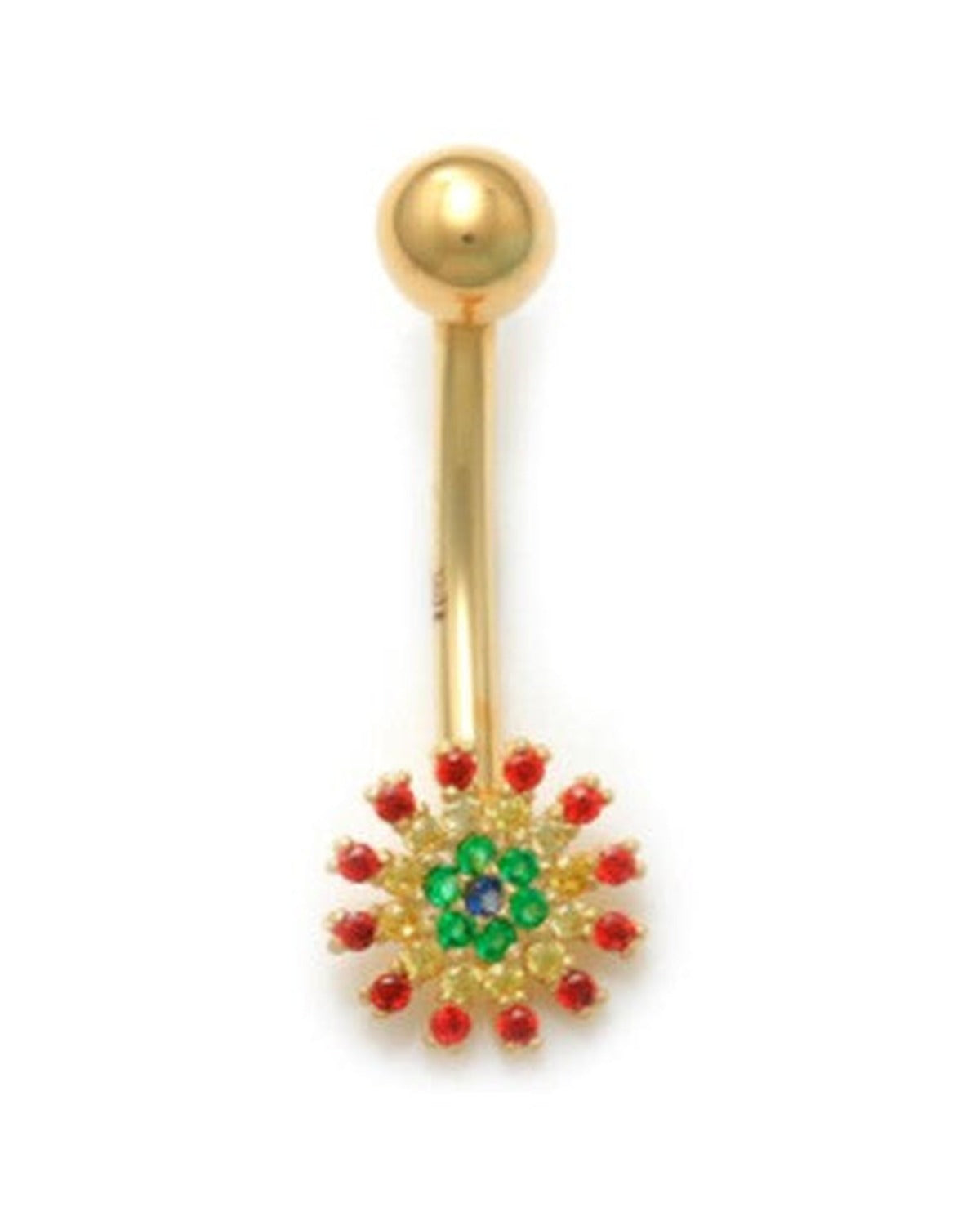 14K Yellow Gold Classic Belly Ring (BO23-60)