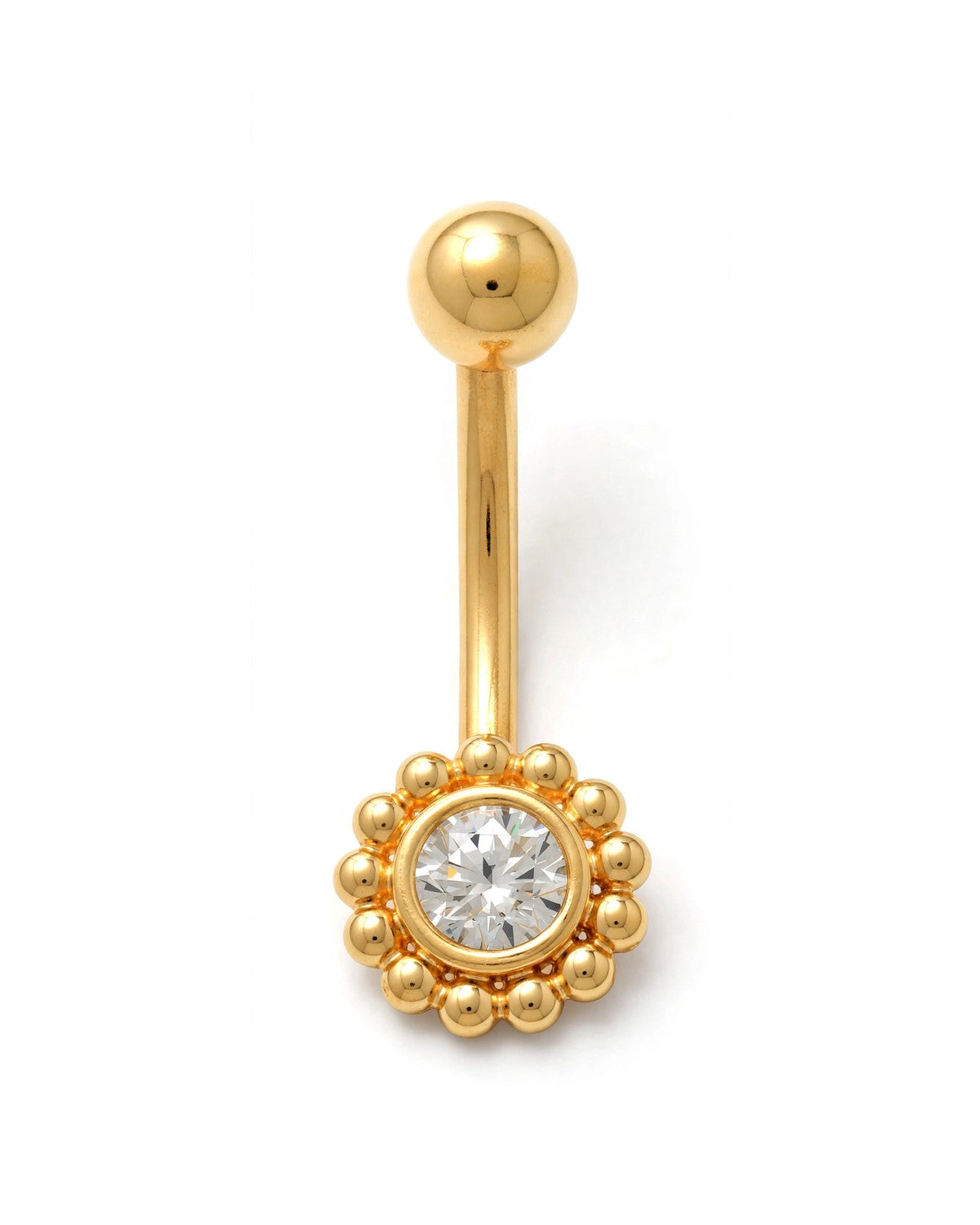 14K Yellow Gold Belly Ring BO23-03