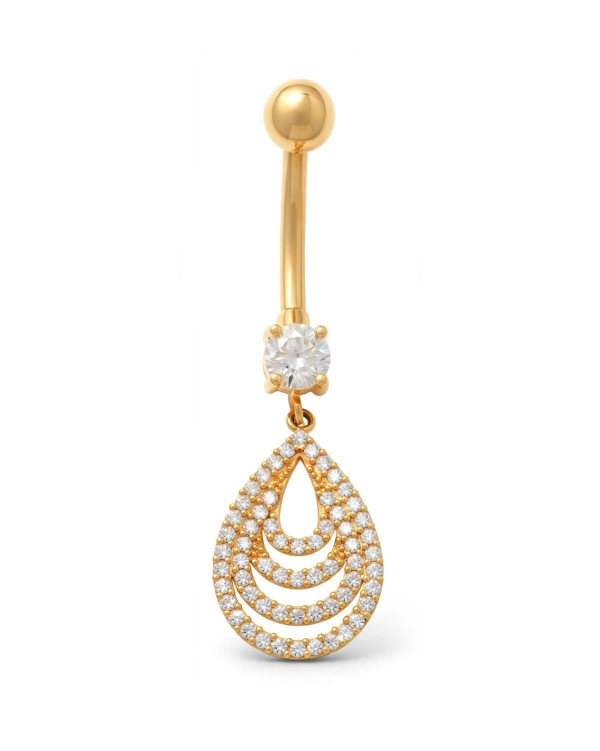 14K Yellow Gold Belly Ring BO23-04