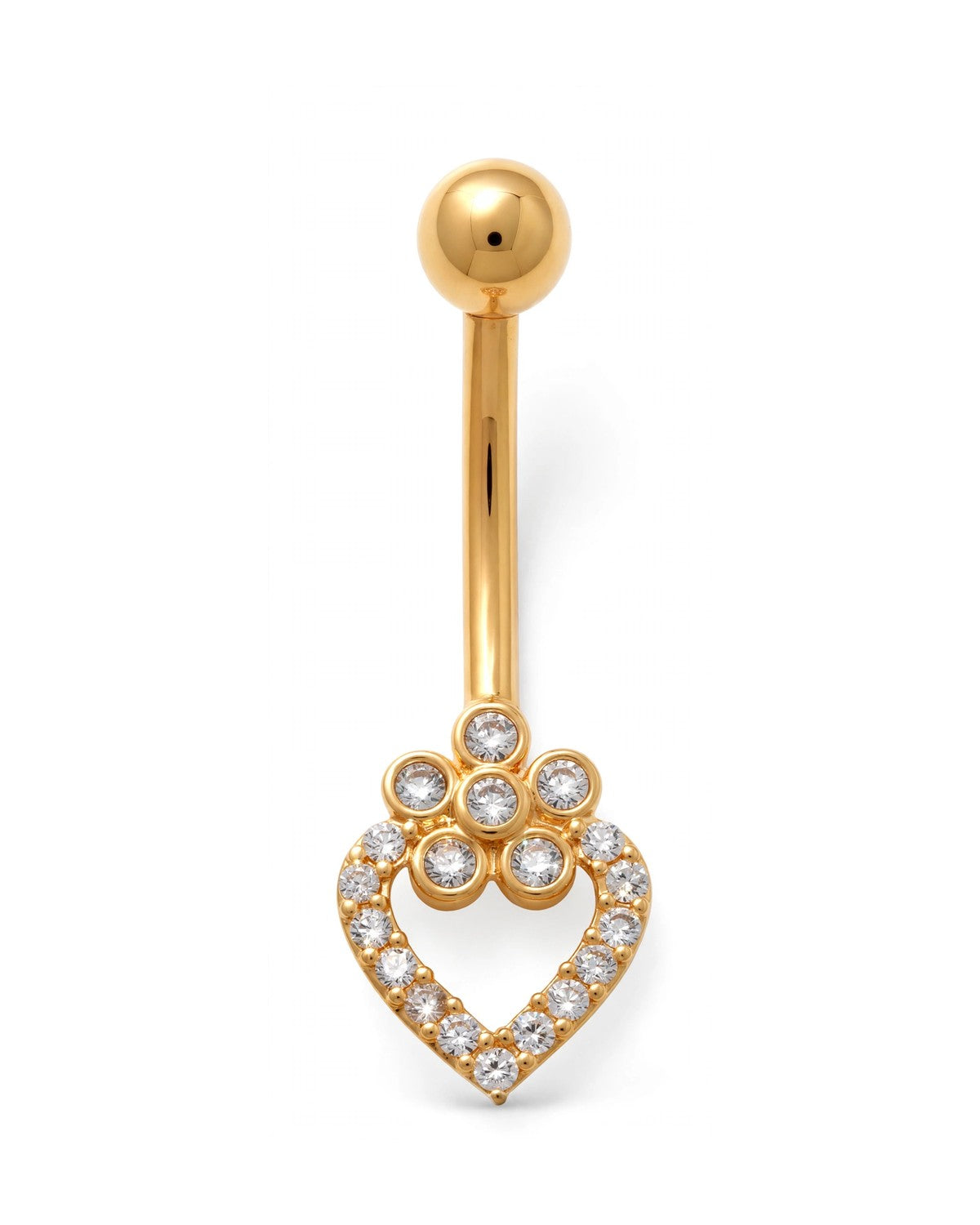 14K Yellow Gold Belly Ring BO23-17